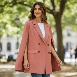 169. NWOT Sincerely Jules Pink Cape Blazer